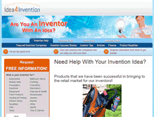 Tablet Screenshot of idea4invention.com